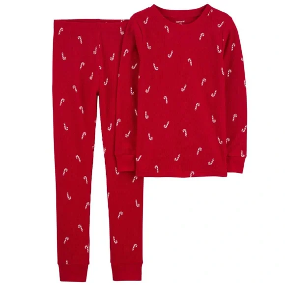 Carter's Pajamas Carters Kids Ribbed Thermal Winter Christmas